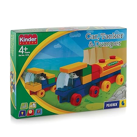 KINDER BLOCKS CAR TANKER AND DUMPER SET