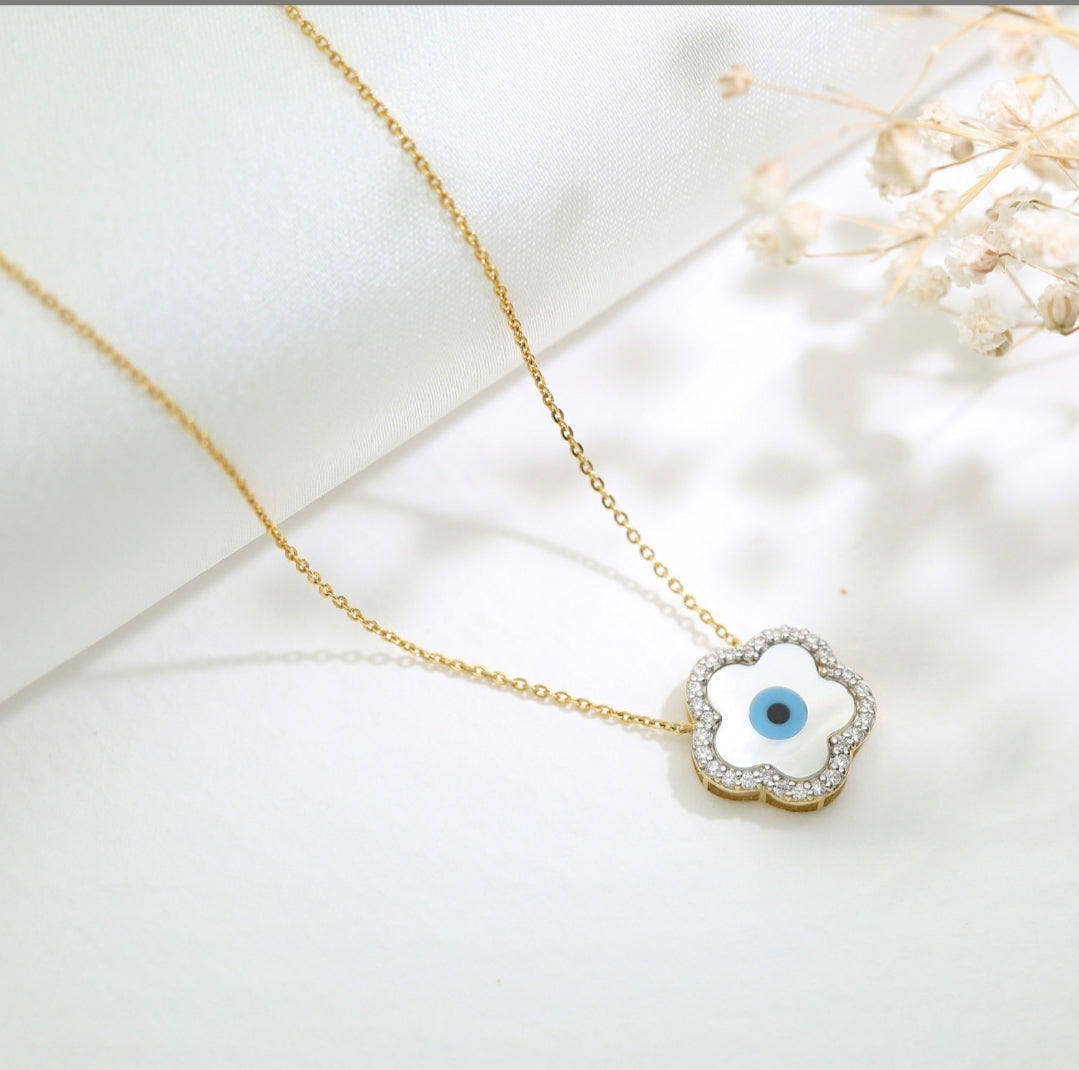 Stylish korean evil eye pendant or chain for womens and girls